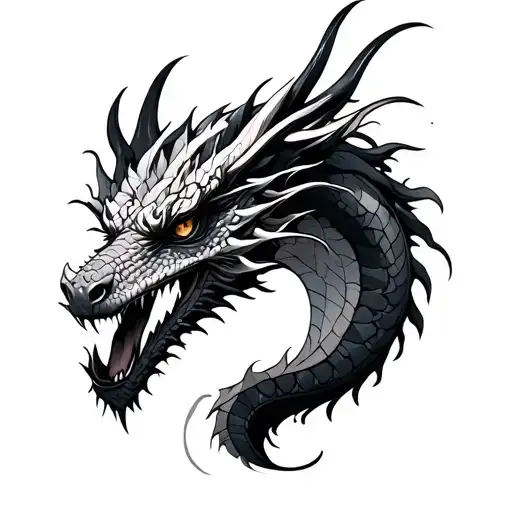 Norde Mitology Mixed With Dragon