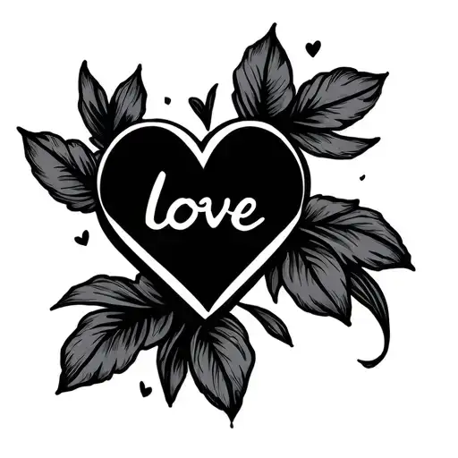 Perspective With Reverse Word 'Love' Written