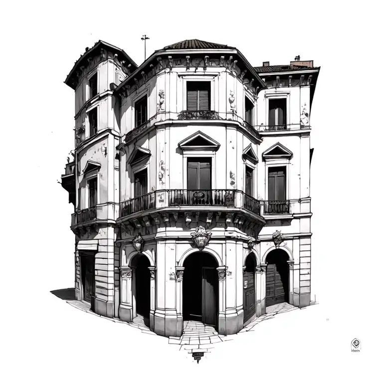 Dot Work Italian Architecture