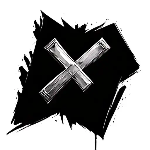 A Cross In A Diamond