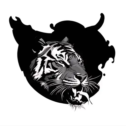 Wounded Tiger Emerging