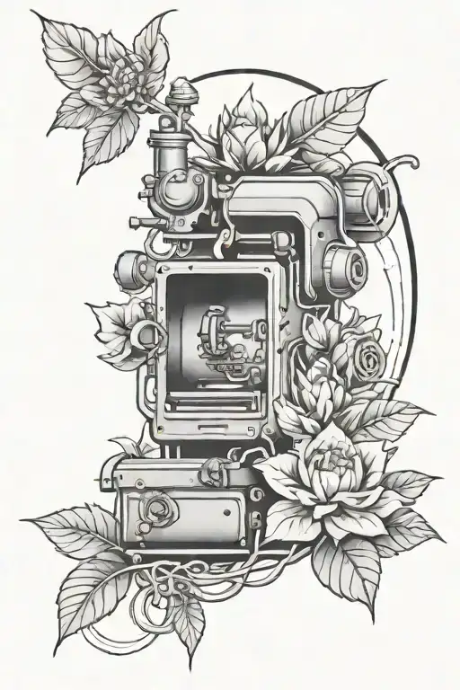 Machine And Plant Growing