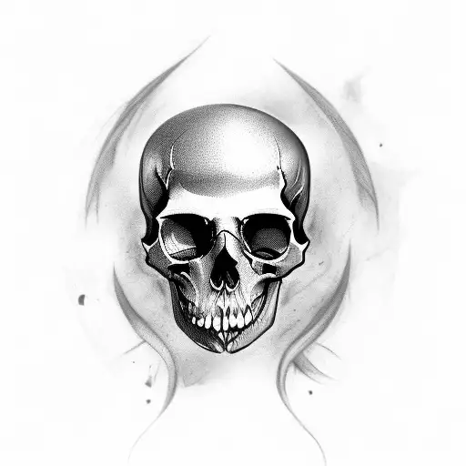 Female Pirate Half Skull