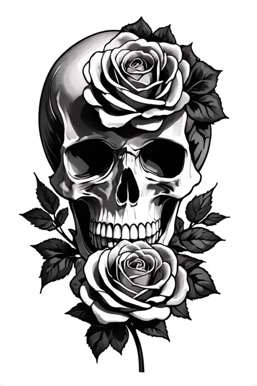 Skull And Roses