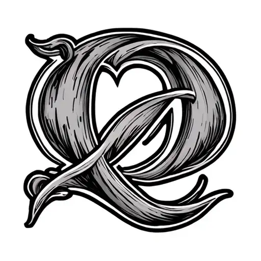 The Letter D In Black Ink Meaning Love