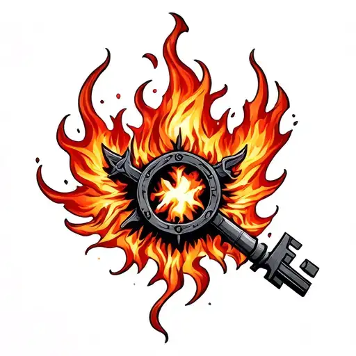 Fire Key Symbolizing