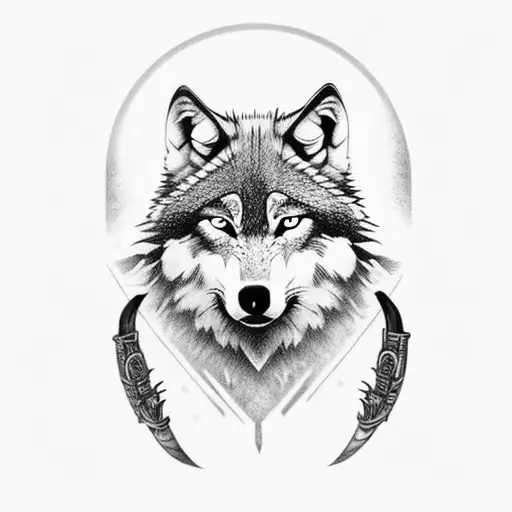 Wolf Samurai Japanese For Sleeve