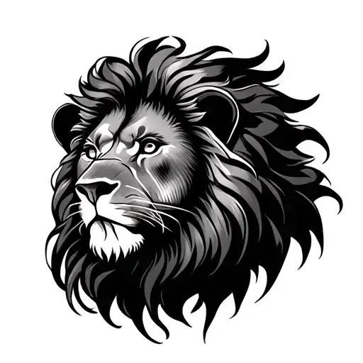 Lion Line Drawing
