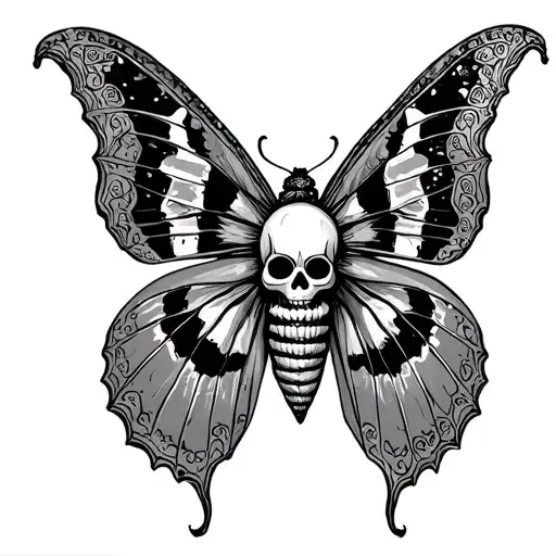 Day Of The Dead Death Moth Emerging