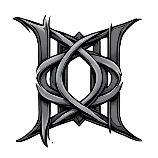 Lettered Rsa Symbol Intertwined