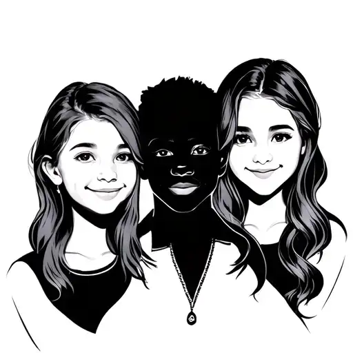 Siblings With Brother And Two Sisters