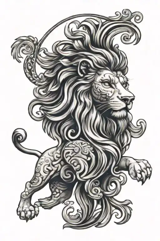Lion Zeus Versace Logo