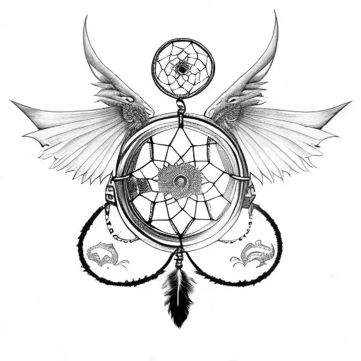 Male Dreamcatcher With Dragon Wings