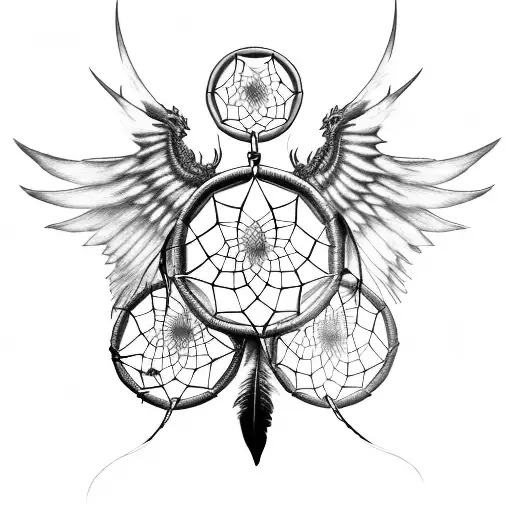 Male Dreamcatcher With Dragon Wings