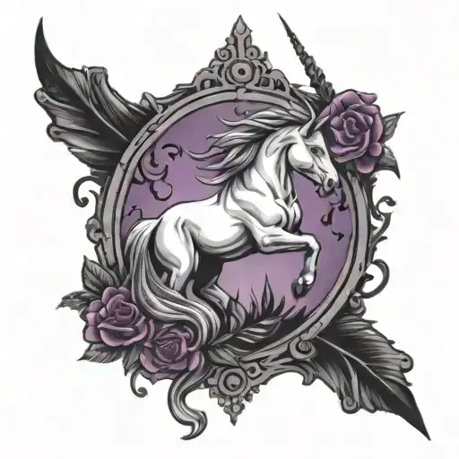 Unicorn Graveyard Dark Purple
