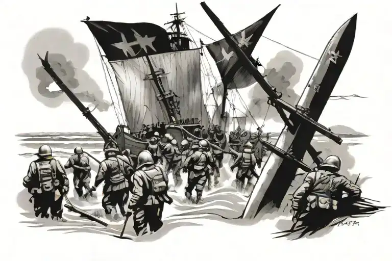 Dday Sword Beach Scene