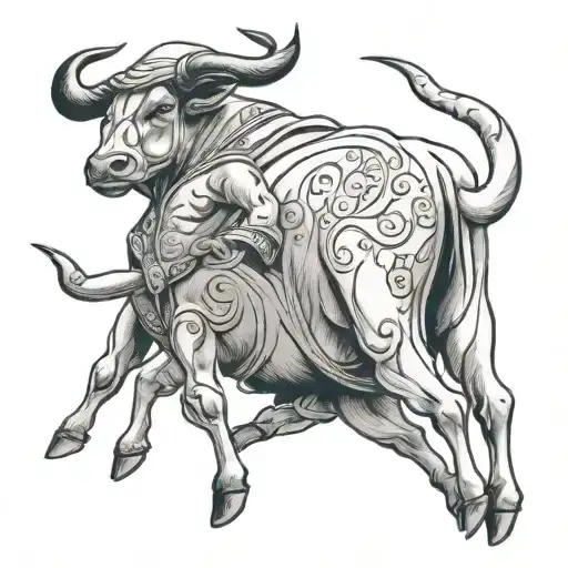 Bull And Matador