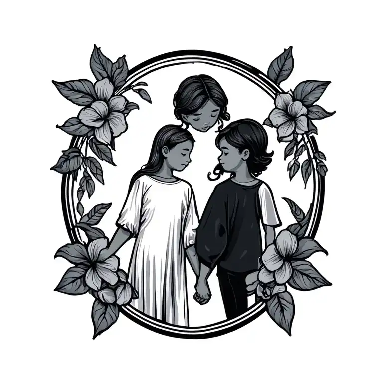 Mum Son Holding Hands