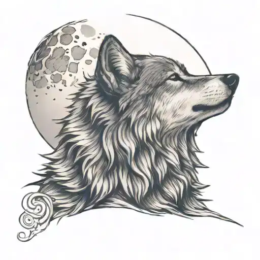 Wolf Howling At The Moon