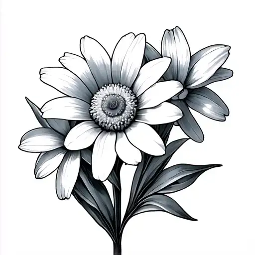 Daisy And Narcissus Flowers