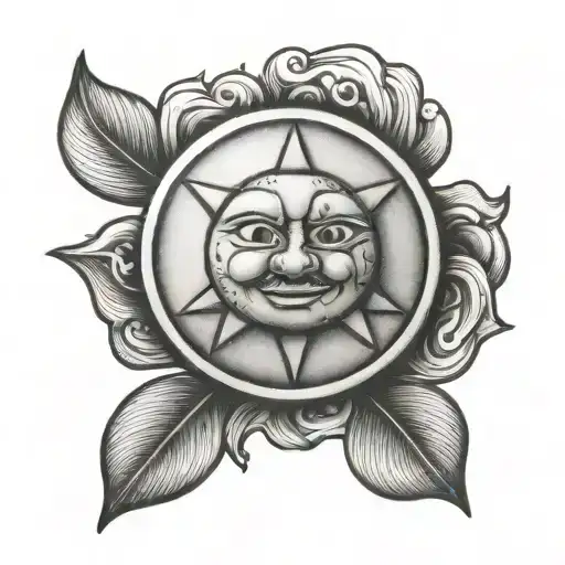 Numbers 224 With A Litte Sun Emoji