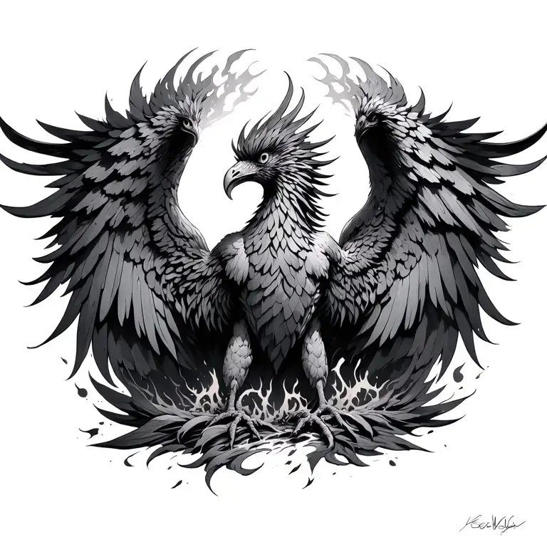 Phoenix Rising From Ashes