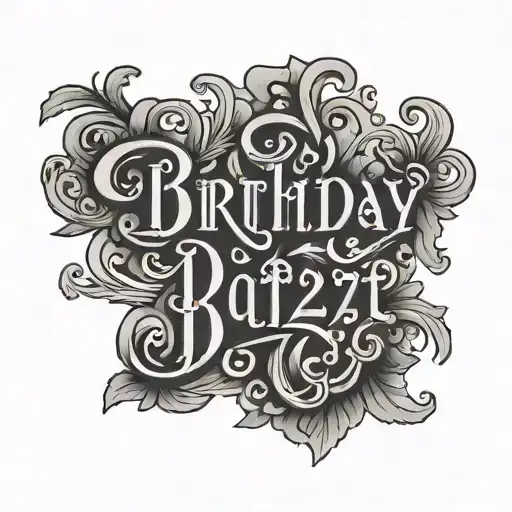 Birthday Date December 16 1927 Cursive Font