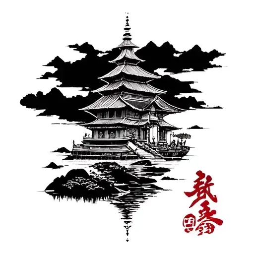 Small Fine Line To Represent Ha Giang Loop And Thailand Travel