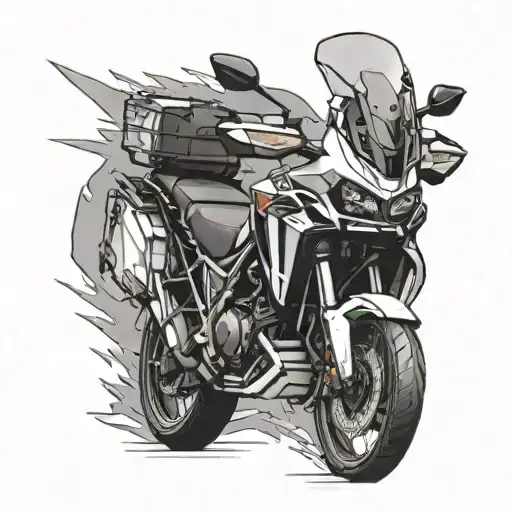 Motorrad Africa Twin Flame