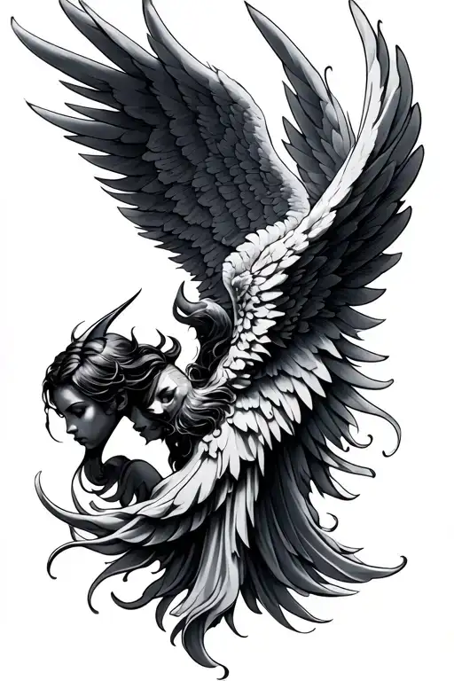Angel And Devil Wings