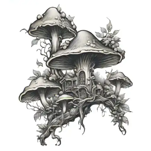 Mushroom Fairy Tree