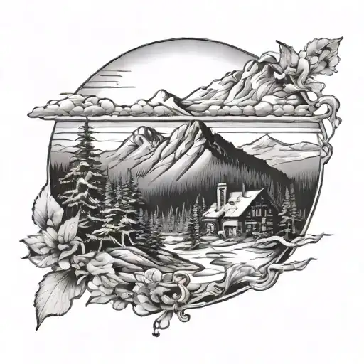 Whiteface Mountain Scene Inspired