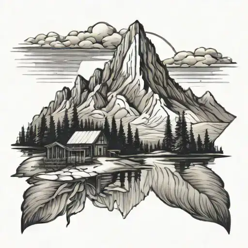 Whiteface Mountain Scene Inspired Design