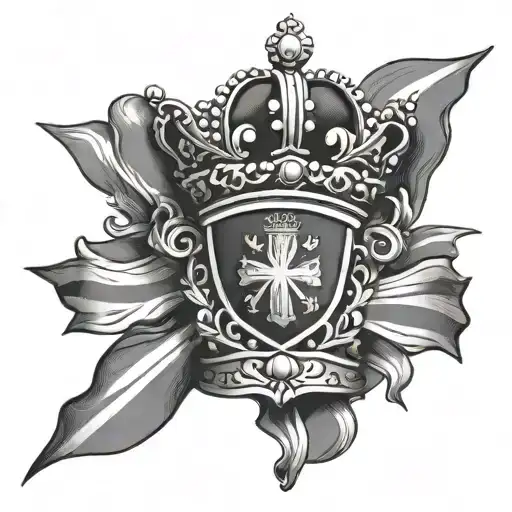 British Crown English Flag Sign Effy