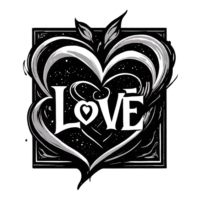 Small Masculine Simple Tattoo To Signify Love