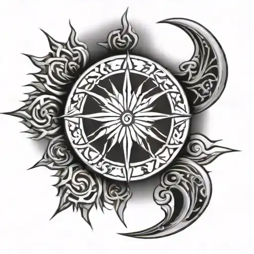 Godsmack Tribal Sun Moon Stars