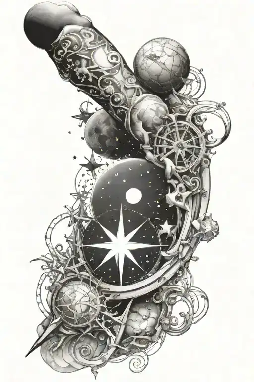 Astronomy And Nautical Arm Sleeve