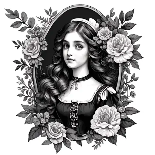 Floral And Sailor Theme That Mixes With Tattoos Already Present Inspired By Alice In Wonderland