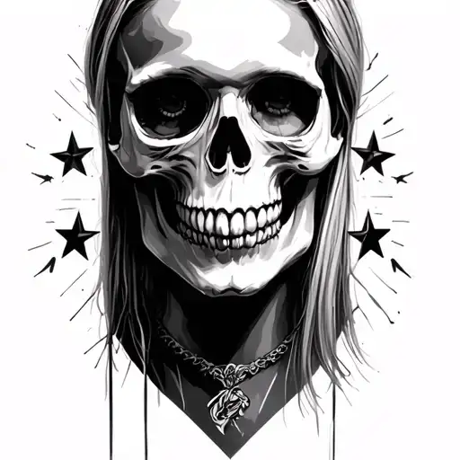 Avril Lavigne Stars Skull