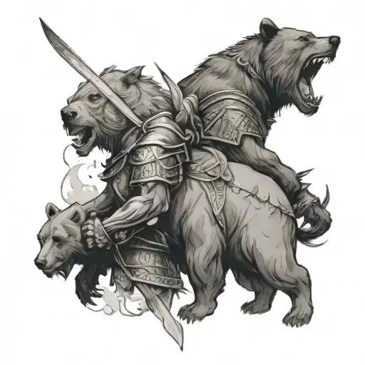 Warrior And Bear