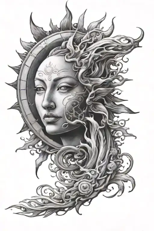 Full Sleeve Human Become Sun Moon