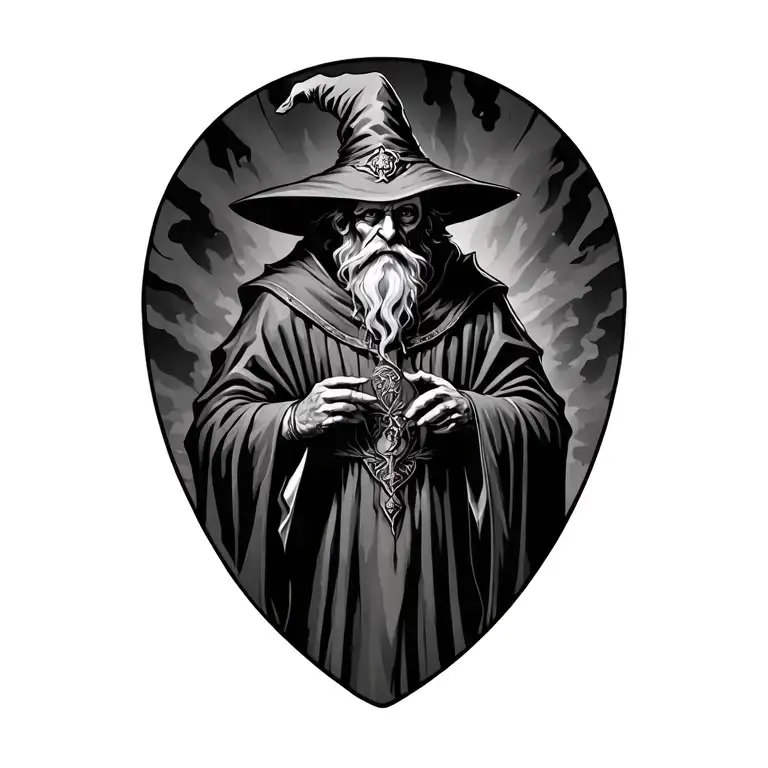 Wizard Dressed In The Robes