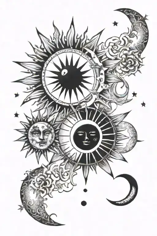 Sun And Moon Phases