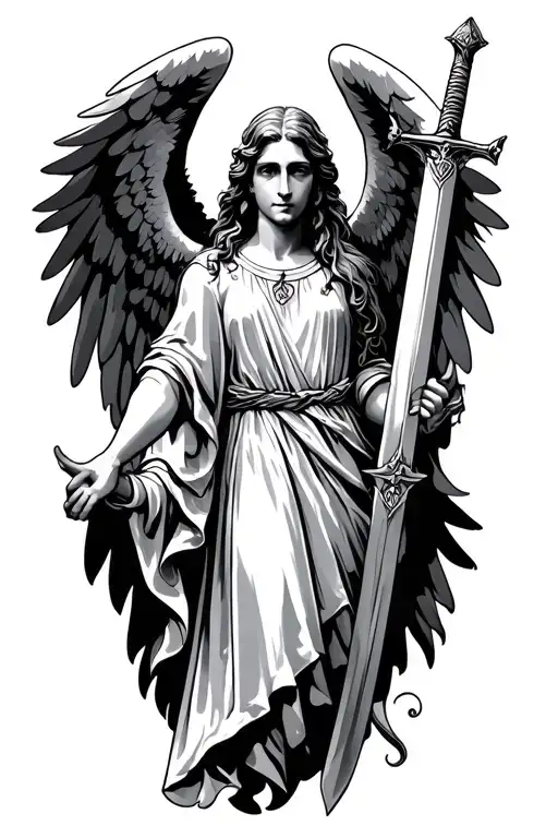 Guardian Angel With A Sword