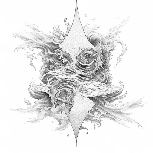 Four Winds Of Heaven Churning Up The Great Sea