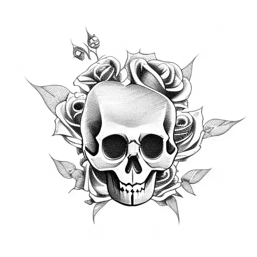 Skull And Roses