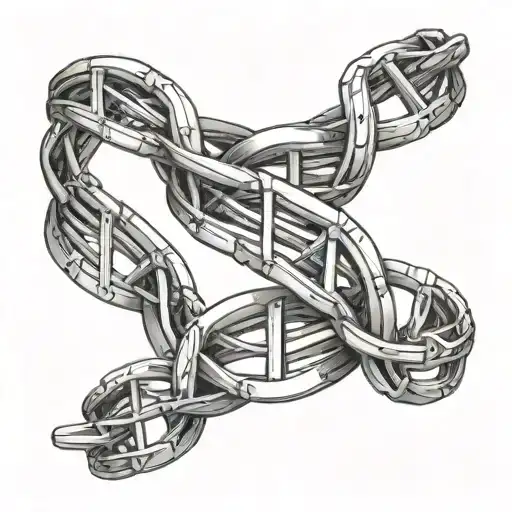 Human Dna Chain Bracelet