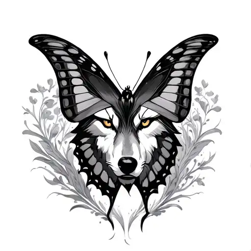 Wolf Butterfly Masculine