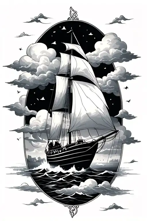 Sailboat On Clouds