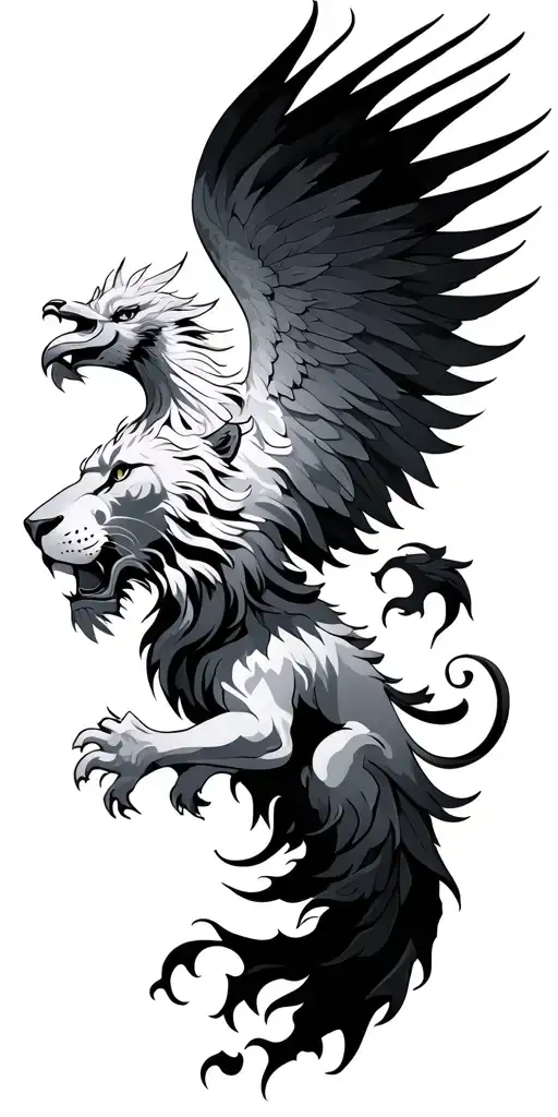 Lion And Phoenix Rising